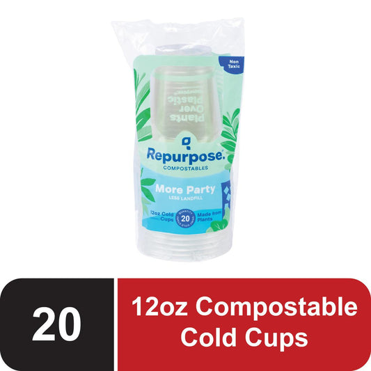 RPURP 12OZ CLEAR CUP/CLD ( 12 X 20 CT   )